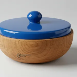 Elegant Blue Resin Bowl – Handcrafted Decorative Centerpiece - Image 6