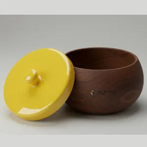 Vibrant Yellow Resin Bowl – Handcrafted Decorative Centerpiece