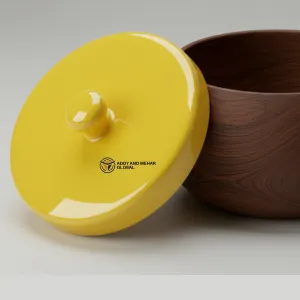 Vibrant Yellow Resin Bowl – Handcrafted Decorative Centerpiece