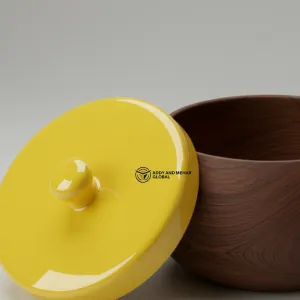Vibrant Yellow Resin Bowl – Handcrafted Decorative Centerpiece - Image 6