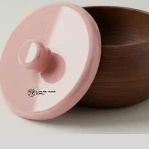 Chic Pink Resin Bowl – Handcrafted Decorative Centerpiece