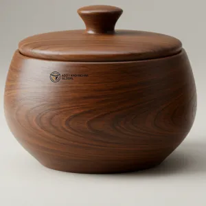 Warm Brown Resin Bowl – Handcrafted Decorative Centerpiece