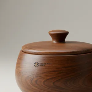 Warm Brown Resin Bowl – Handcrafted Decorative Centerpiece - Image 4