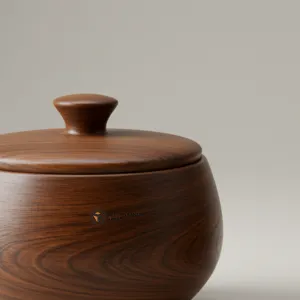 Warm Brown Resin Bowl – Handcrafted Decorative Centerpiece - Image 5