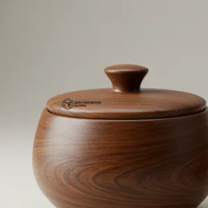 Warm Brown Resin Bowl – Handcrafted Decorative Centerpiece - Image 6