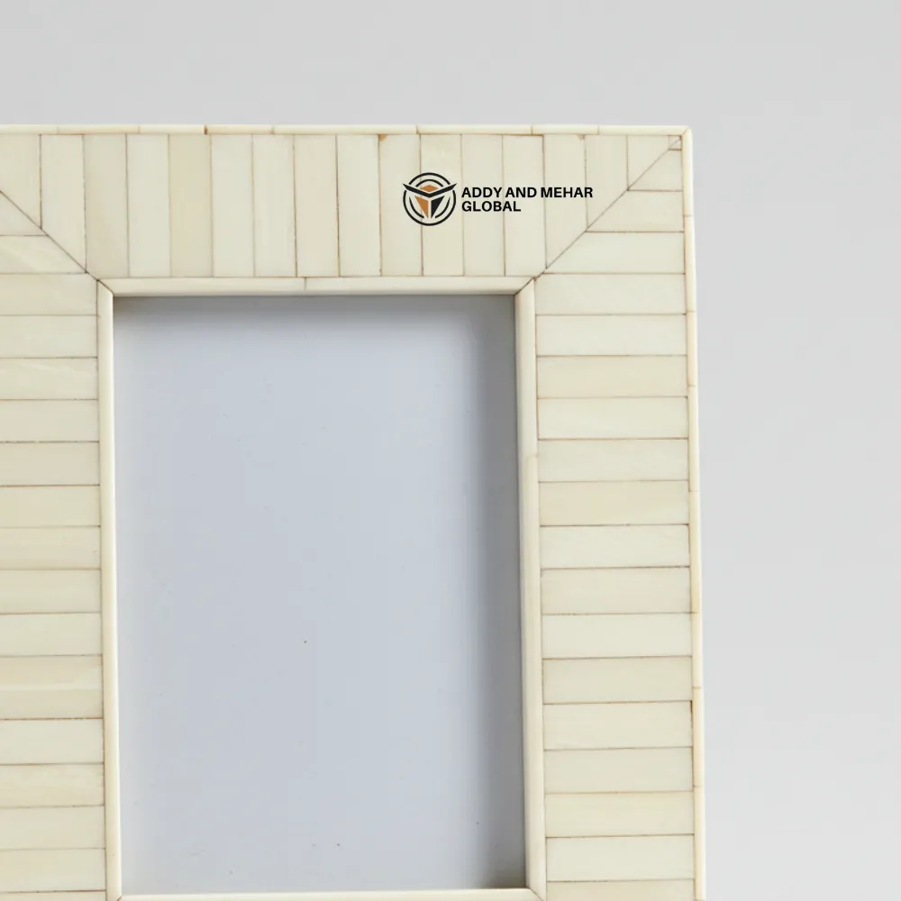 Elegant Handmade Bone Inlay Photo Frame – Artisan Crafted Home Décor - Image 2