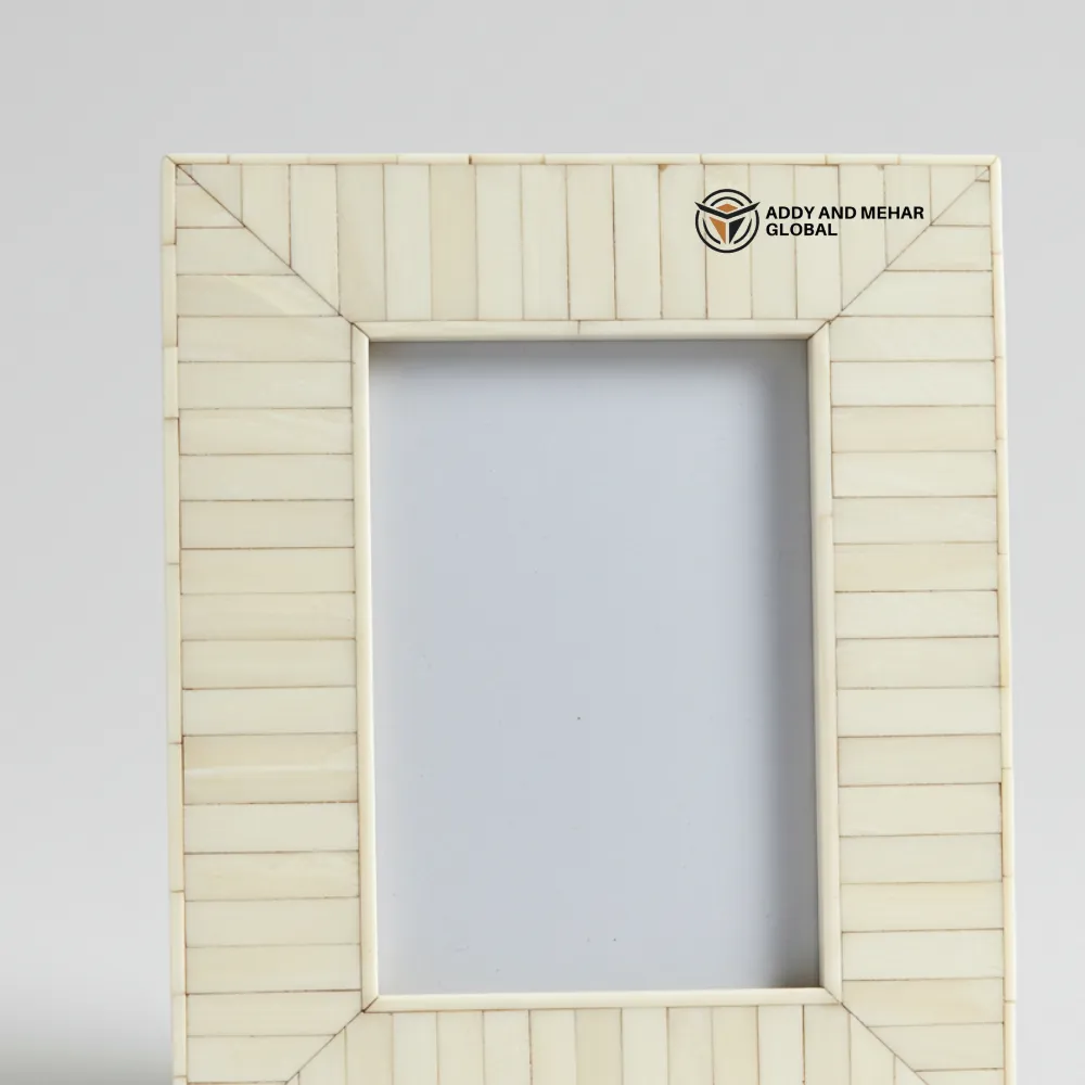 Elegant Handmade Bone Inlay Photo Frame – Artisan Crafted Home Décor - Image 3