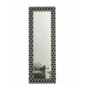Luxury Black Bone Inlay Mirror Handmade Wall Decor Black Bone Inlay Wall Mirror Floral Handmade Design