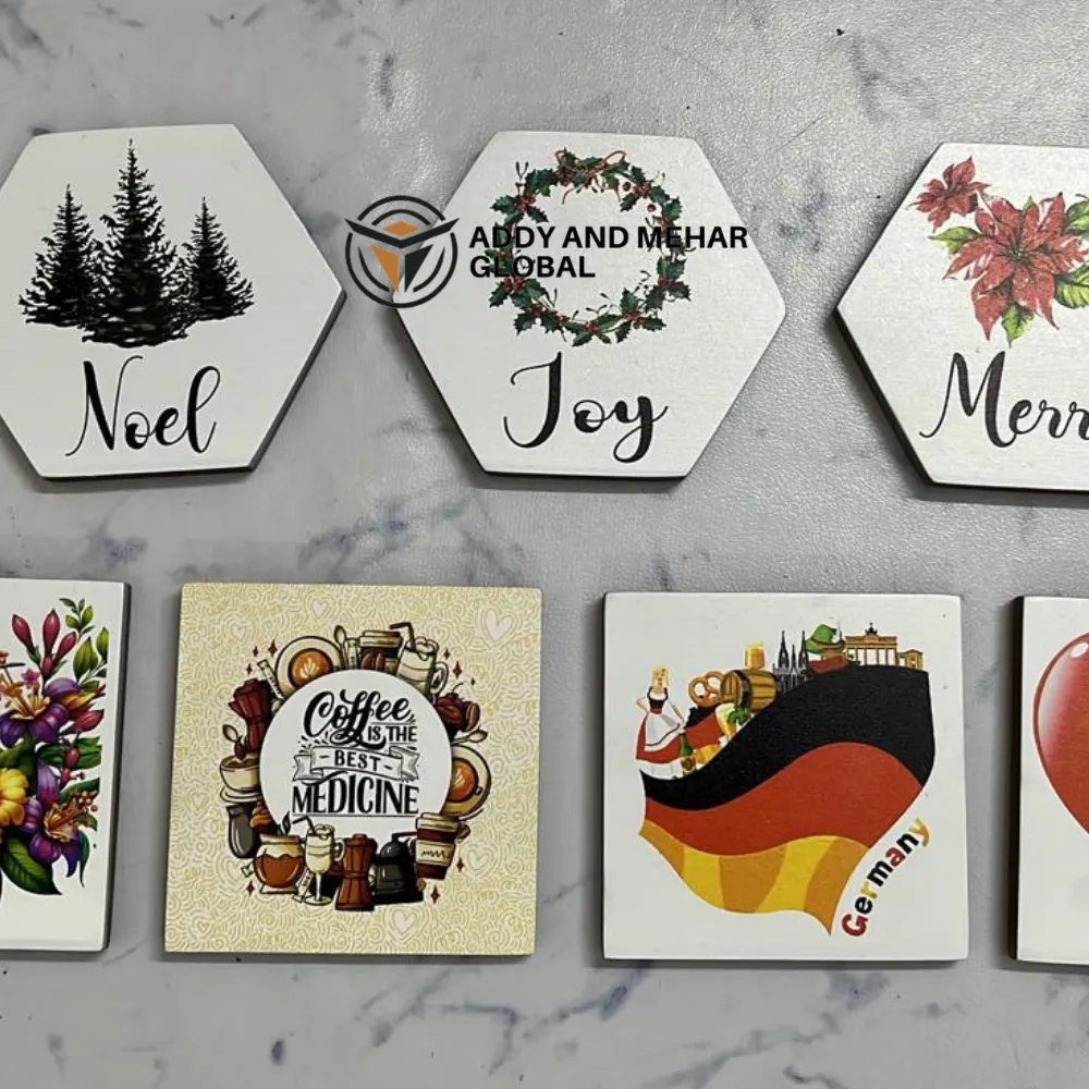 Handcrafted Bone Inlay Coasters Set – Elegant Marble Finish Drink Coasters for Table Décor - Image 4