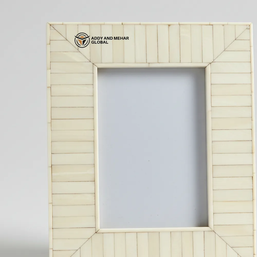 Elegant Handmade Bone Inlay Photo Frame – Artisan Crafted Home Décor - Image 4
