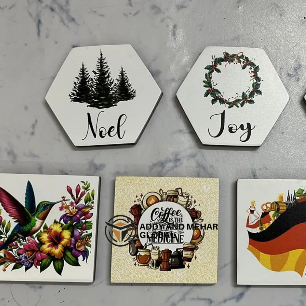 Handcrafted Bone Inlay Coasters Set – Elegant Marble Finish Drink Coasters for Table Décor - Image 5