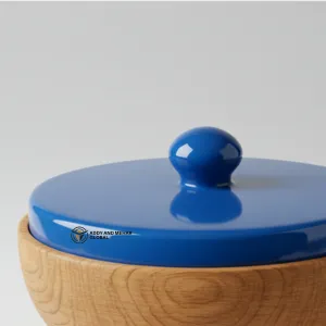 Elegant Blue Resin Bowl – Handcrafted Decorative Centerpiece - Image 4