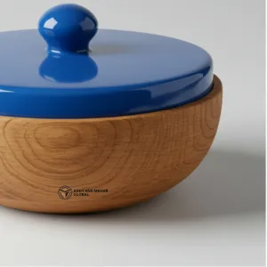 Elegant Blue Resin Bowl – Handcrafted Decorative Centerpiece - Image 5