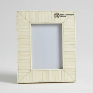 Handcrafted Bone Inlay Photo Frame – Decorative Artisan Picture Frame for Home & Office
