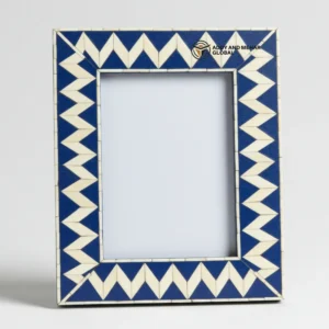 Blue Decorative Photo Frame – Stylish Handcrafted Picture Frame for Home & Office Décor