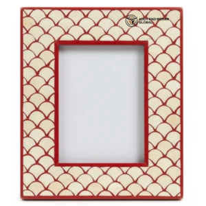 Red Decorative Photo Frame – Elegant Handcrafted Picture Frame for Home & Office Décor