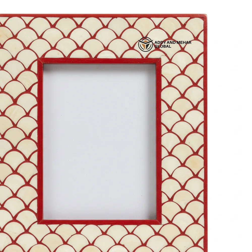 Red Decorative Photo Frame – Elegant Handcrafted Picture Frame for Home & Office Décor - Image 3