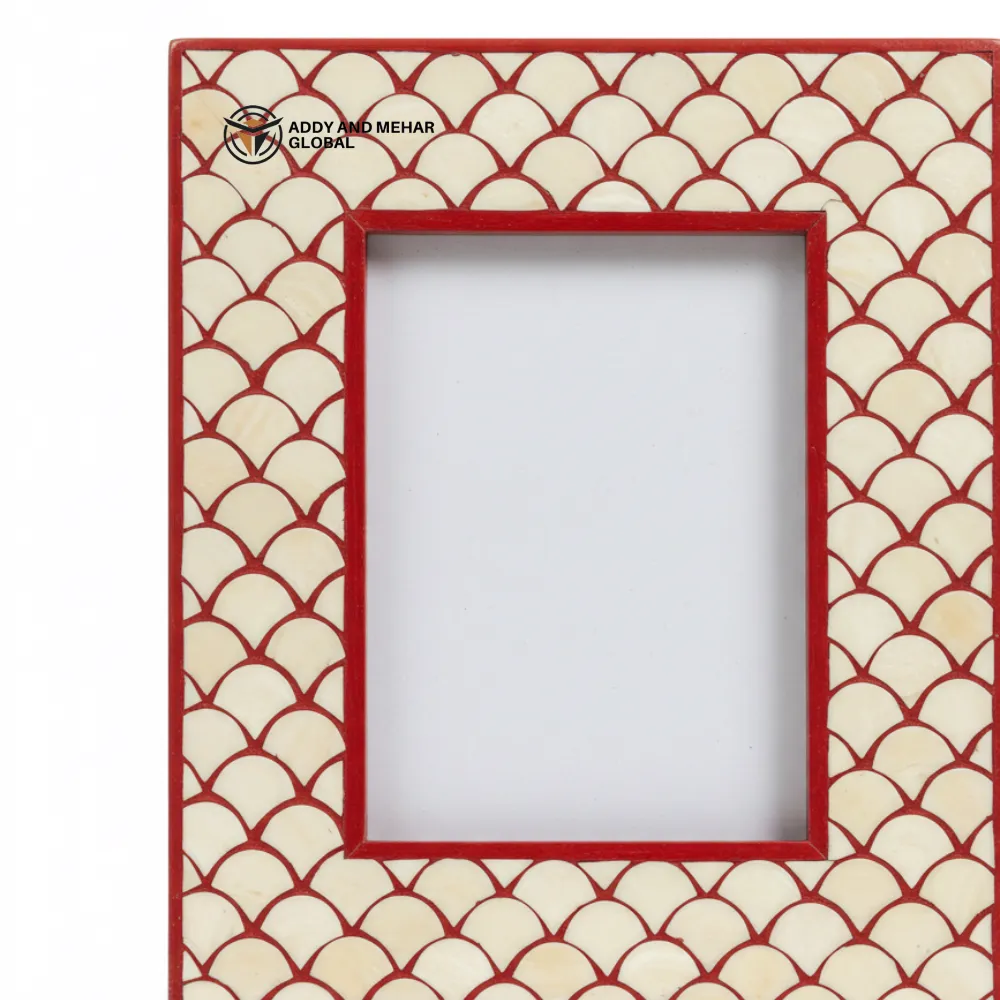 Red Decorative Photo Frame – Elegant Handcrafted Picture Frame for Home & Office Décor - Image 4