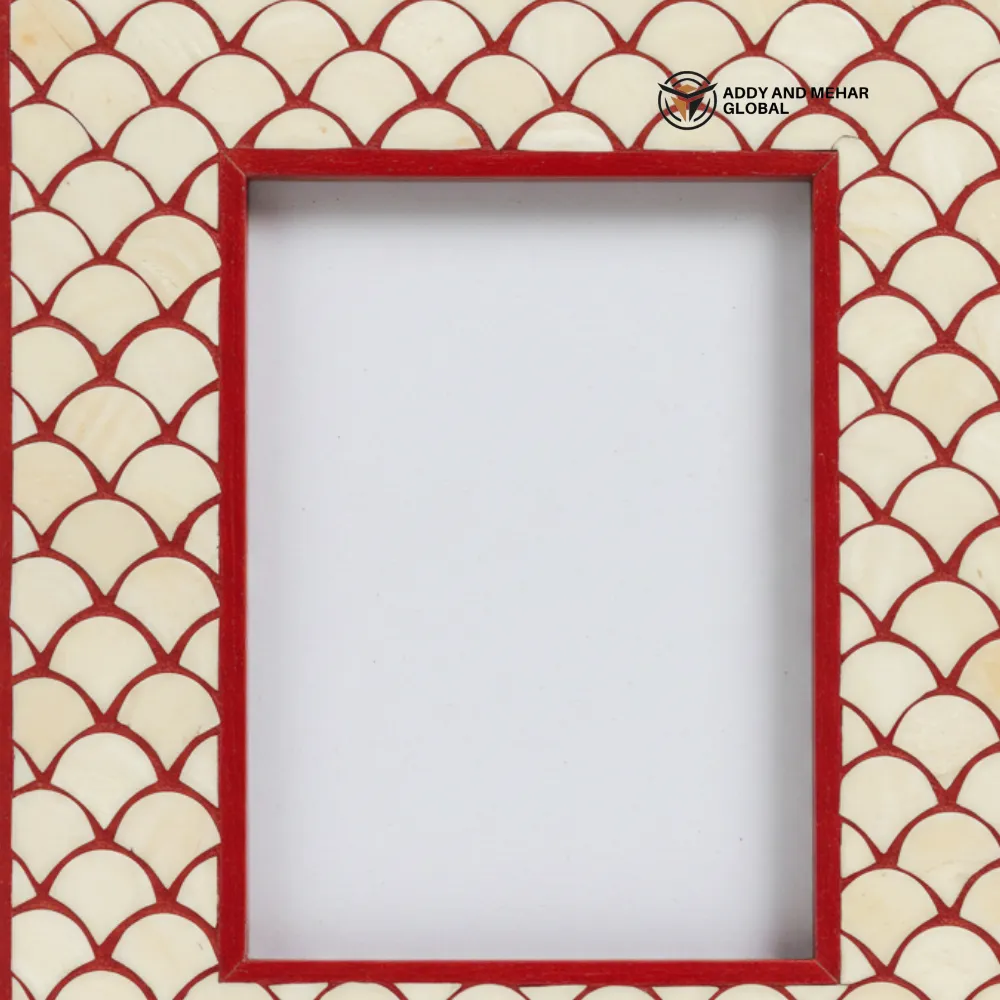 Red Decorative Photo Frame – Elegant Handcrafted Picture Frame for Home & Office Décor - Image 6