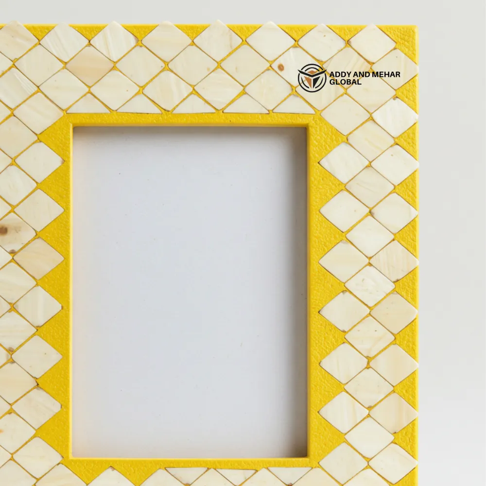 Yellow Decorative Photo Frame – Bright Modern Picture Frame for Home & Office Décor - Image 5