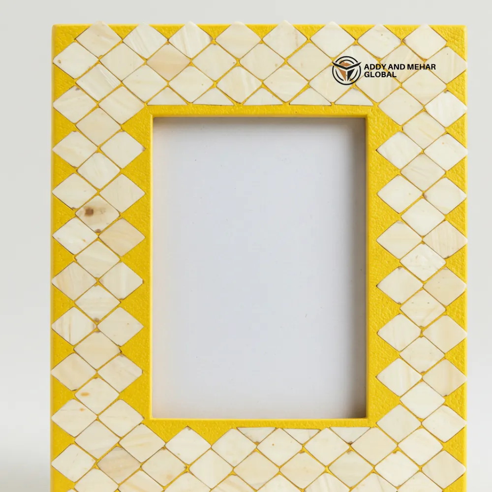 Yellow Decorative Photo Frame – Bright Modern Picture Frame for Home & Office Décor - Image 4